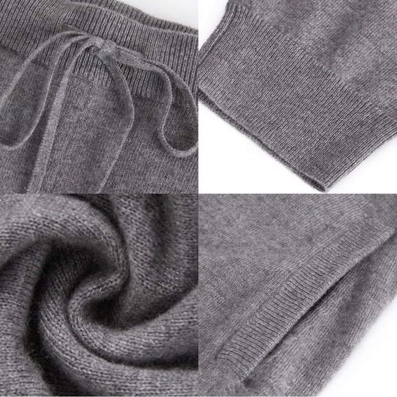 Greenmount Cashmere Jogger Pants heather gray S - Picture 9 of 10
